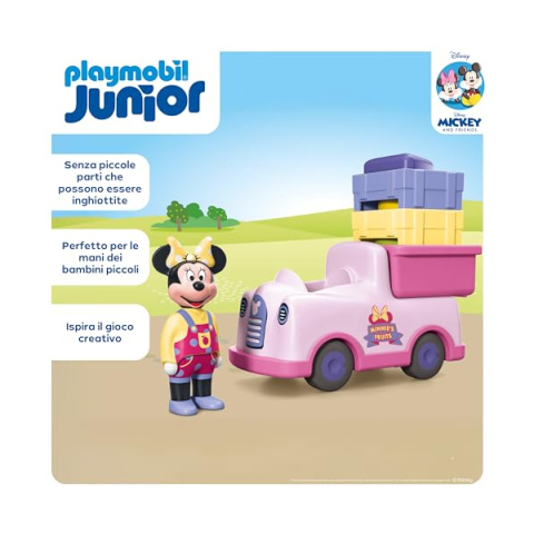 Playmobil Junior 1.2.3 – Trasportatore di Frutta di Minnie Mouse