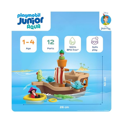 Playmobil Junior Disney – Nave Pirata di Peter Pan