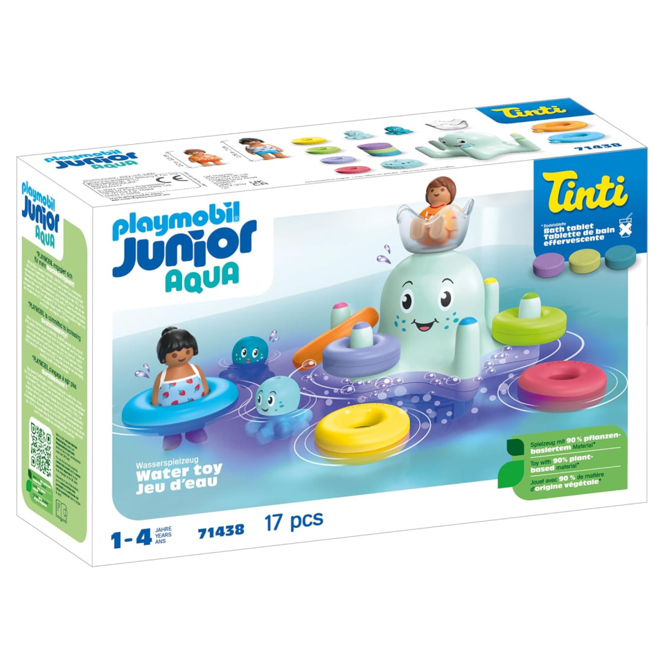 Playmobil Junior Aqua Polipo Colorato con Perle da Bagno Tinti