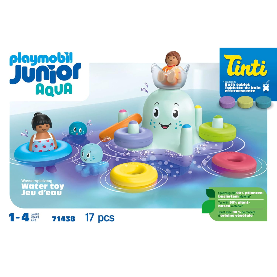 Playmobil Junior Aqua Polipo Colorato con Perle da Bagno Tinti