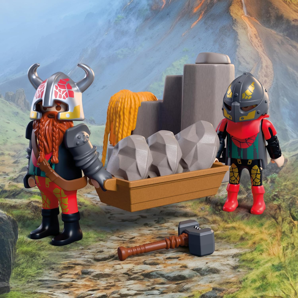 PLAYMOBIL Knights catapulta Cavalieri del Drago con 7 proiettili