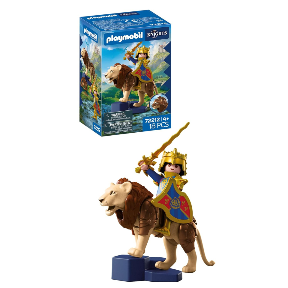 PLAYMOBIL Knights set leone e cavaliere dorato