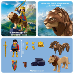 PLAYMOBIL Knights set leone e cavaliere dorato
