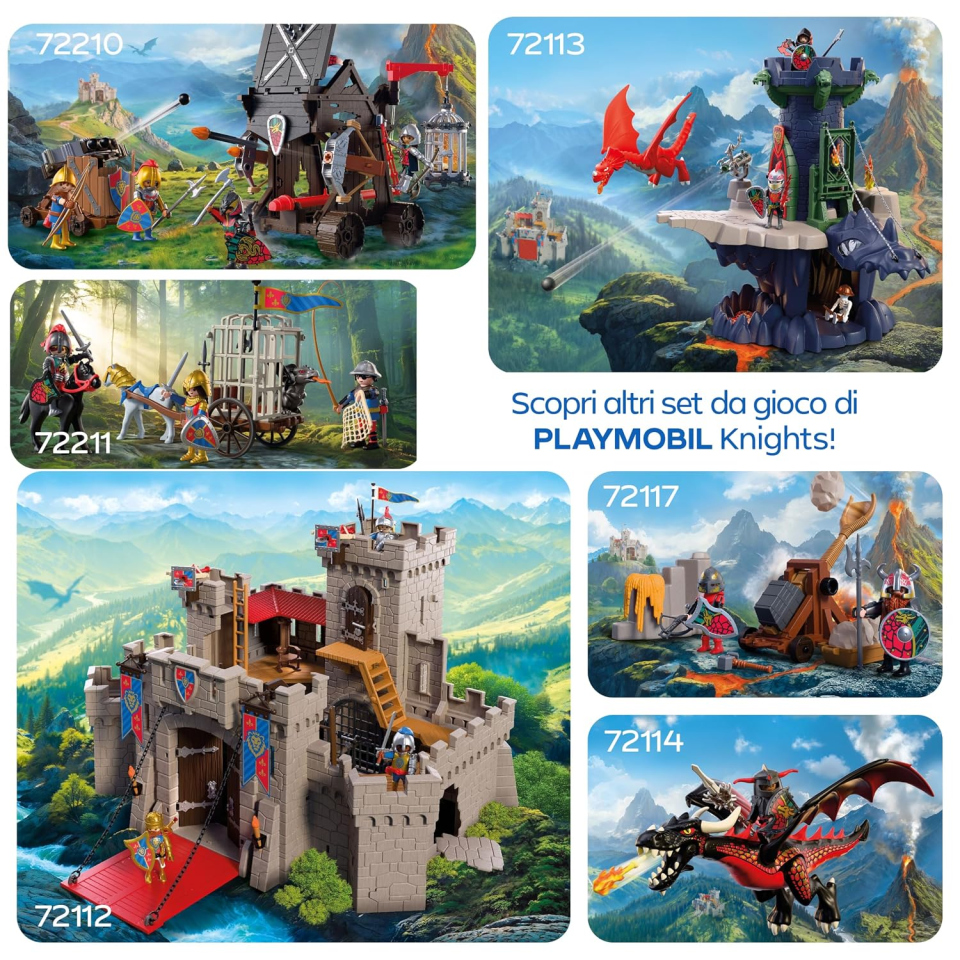 PLAYMOBIL Knights set leone e cavaliere dorato