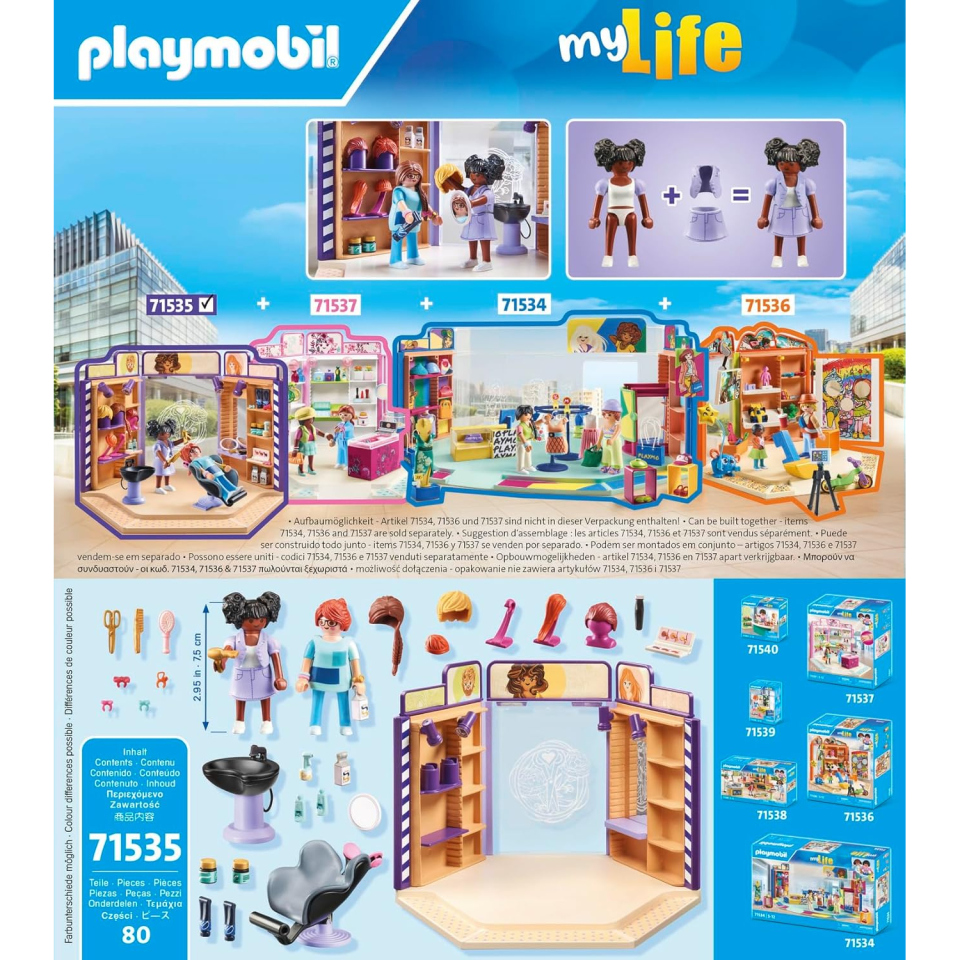 Playmobil myLife Parrucchiera 71535 – Salone con Accessori