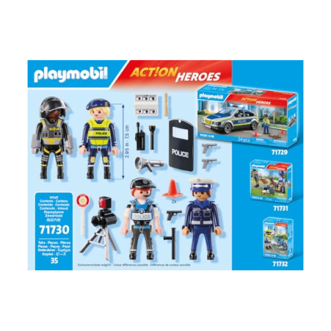 Playmobil Set Personaggi Polizia 71730 – Action Heroes