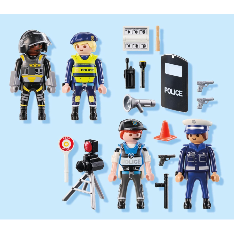 Playmobil Set Personaggi Polizia 71730 – Action Heroes