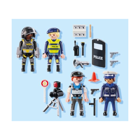 Playmobil Set Personaggi Polizia 71730 – Action Heroes