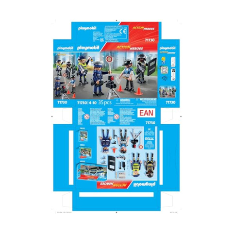 Playmobil Set Personaggi Polizia 71730 – Action Heroes