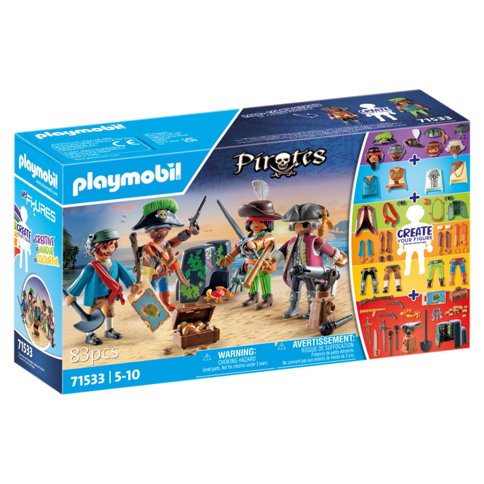 Playmobil Pirates MyFigures 71533 – Set Pirati Personalizzabili