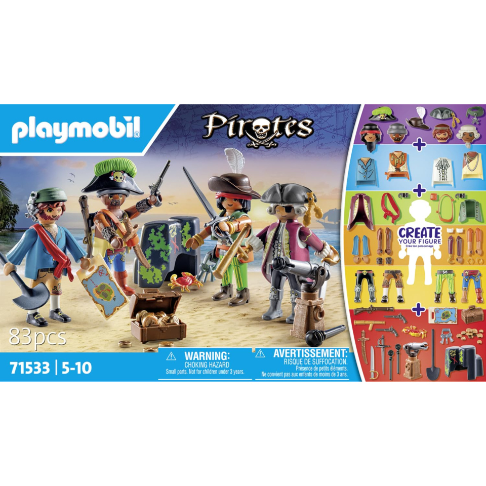 Playmobil Pirates MyFigures 71533 – Set Pirati Personalizzabili