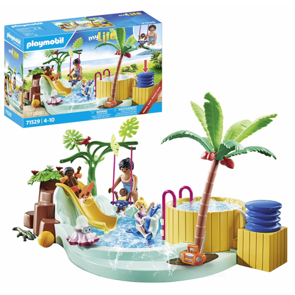 Playmobil City Life 71529 – Piscina con Idromassaggio e Scivolo