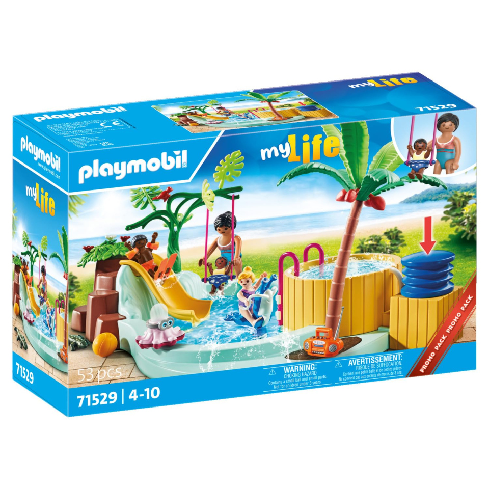 Playmobil City Life 71529 – Piscina con Idromassaggio e Scivolo