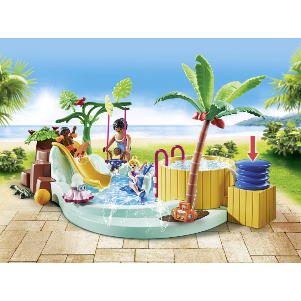 Playmobil City Life 71529 – Piscina con Idromassaggio e Scivolo