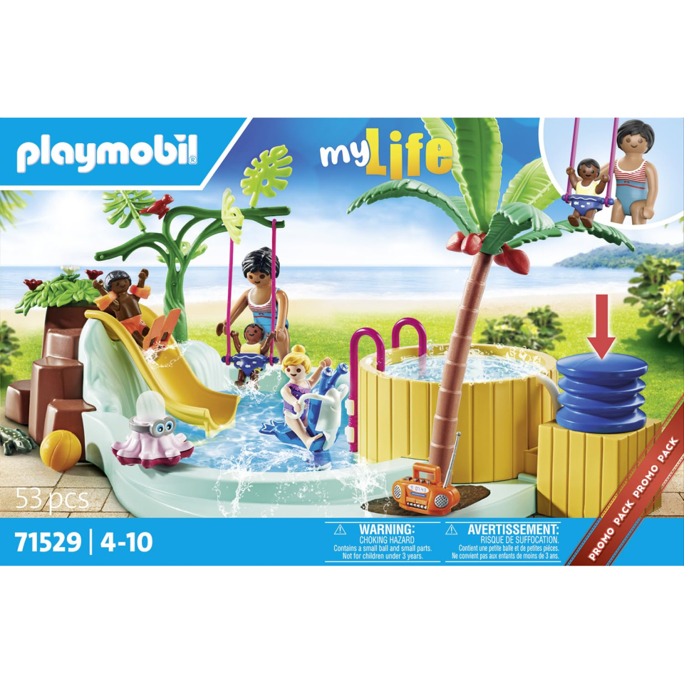 Playmobil City Life 71529 – Piscina con Idromassaggio e Scivolo