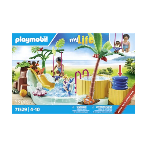 Playmobil City Life 71529 – Piscina con Idromassaggio e Scivolo
