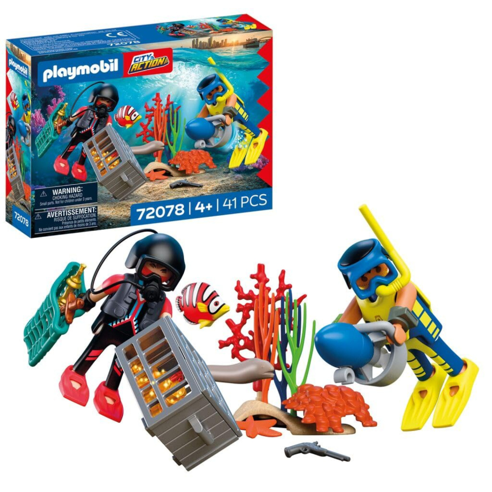 Playmobil City Action Polizia Subacquea con Tesoro 72078
