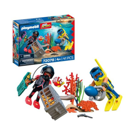 Playmobil City Action Polizia Subacquea con Tesoro 72078