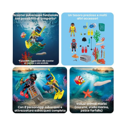 Playmobil City Action Polizia Subacquea con Tesoro 72078