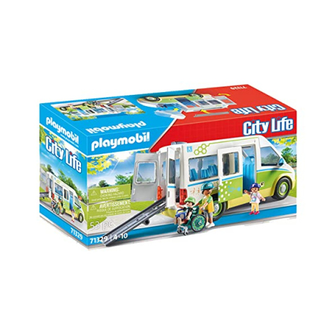 Playmobil City Life 71329 – Scuolabus con Rampa Inclusiva