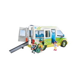Playmobil City Life 71329 – Scuolabus con Rampa Inclusiva