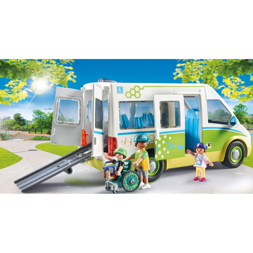 Playmobil City Life 71329 – Scuolabus con Rampa Inclusiva