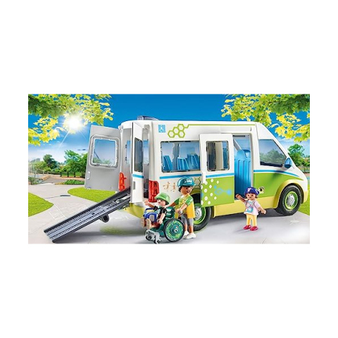 Playmobil City Life 71329 – Scuolabus con Rampa Inclusiva