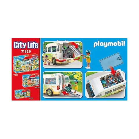 Playmobil City Life 71329 – Scuolabus con Rampa Inclusiva