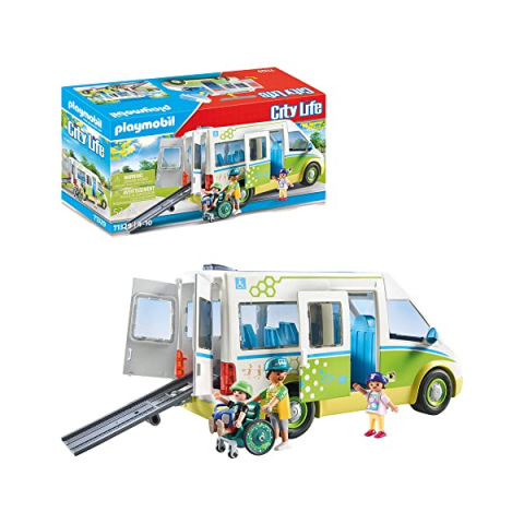 Playmobil City Life 71329 – Scuolabus con Rampa Inclusiva