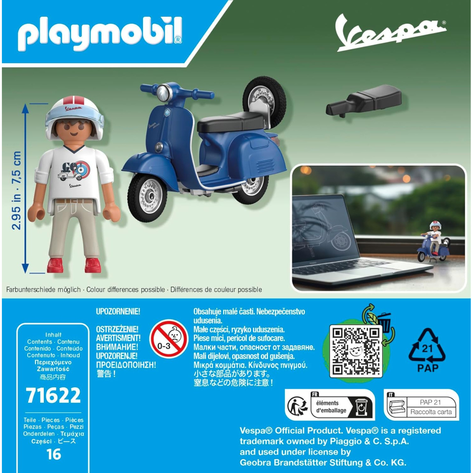 Playmobil Vespa 150 Sprint Veloce 1969 – Set Collezione 71622