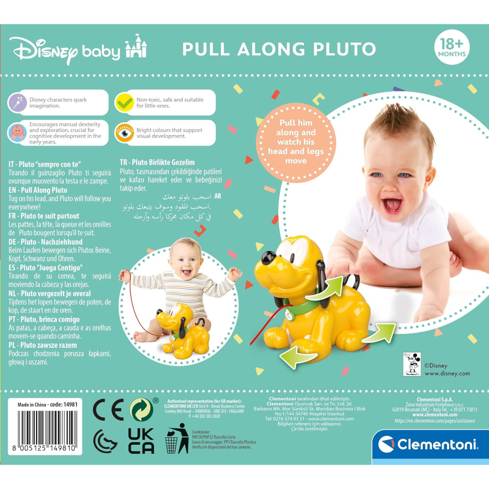 Pluto Trainabile Clementoni Baby Disney