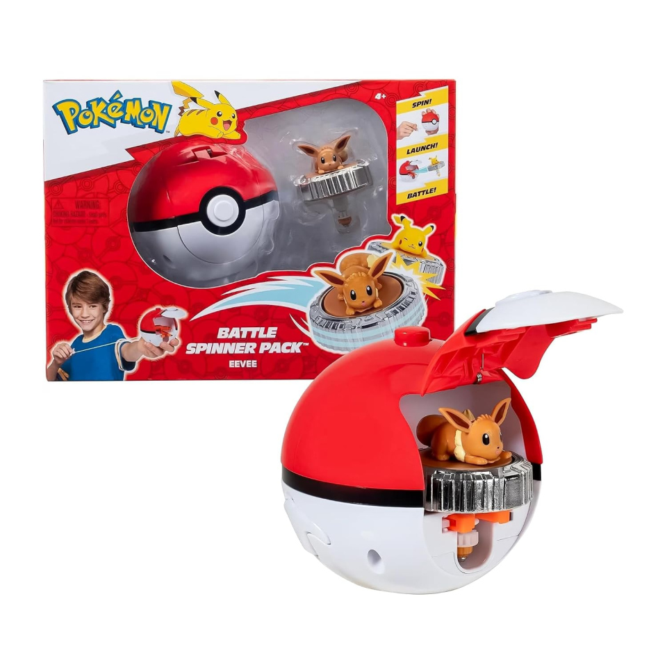 Pokémon Battle Spinner trottola Eevee con lanciatore