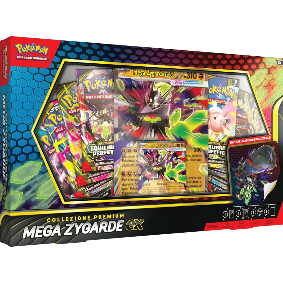 Pokémon GCC collezione Mega Zygarde-ex con otto buste