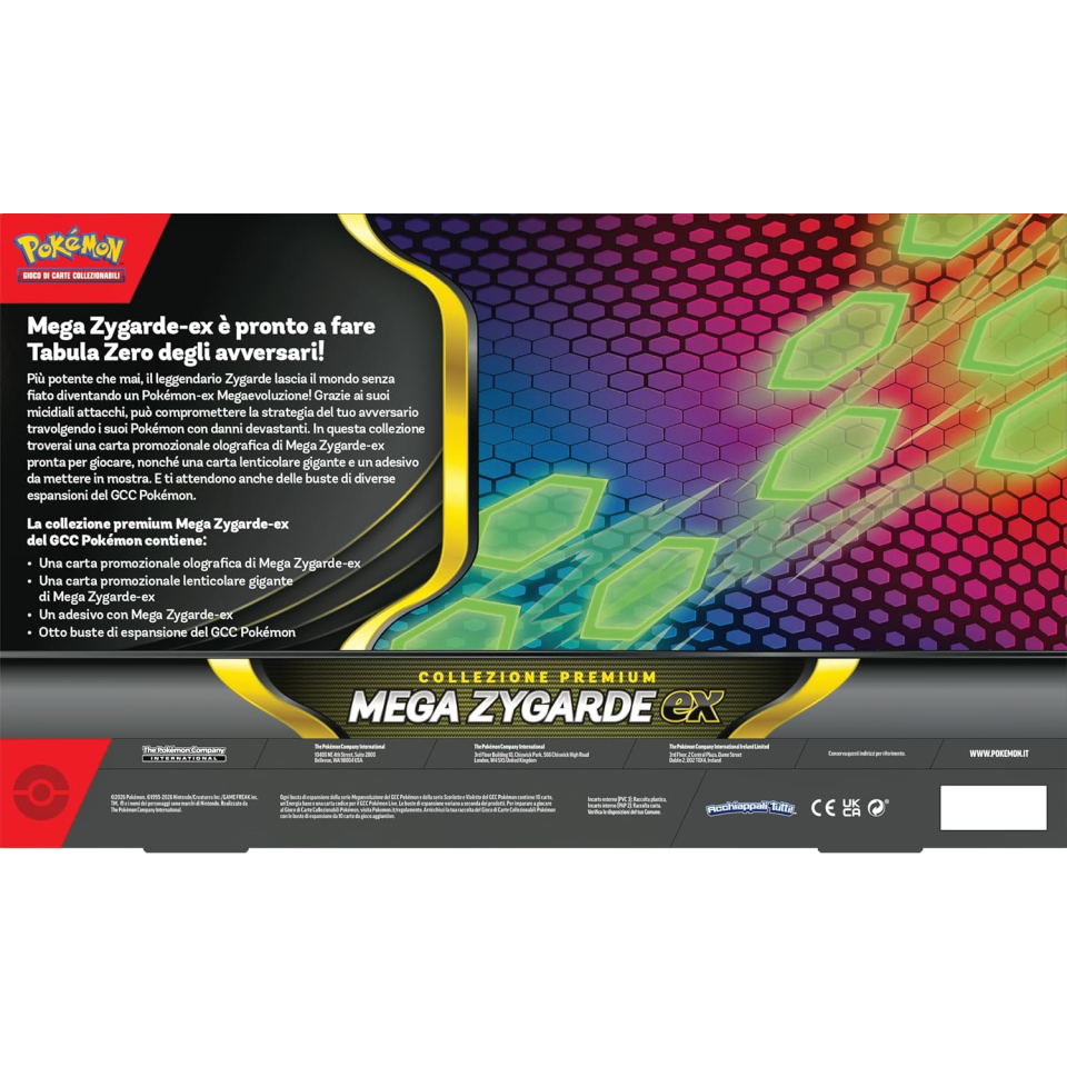Pokémon GCC collezione Mega Zygarde-ex con otto buste