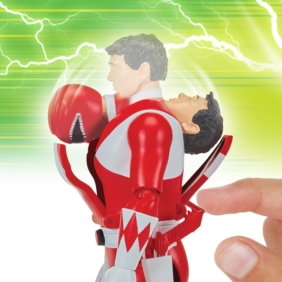 Power Rangers Mighty Morphin figurina Ranger Rosso trasformabile