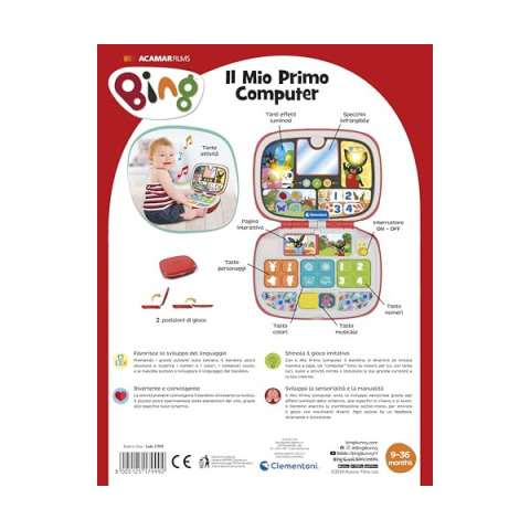 Clementoni Baby Il Mio Primo Computer Bing
