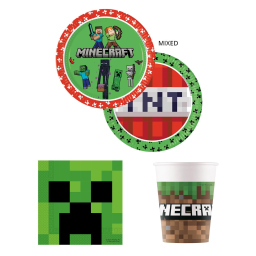 Procos Minecraft set per festa da 52 pezzi