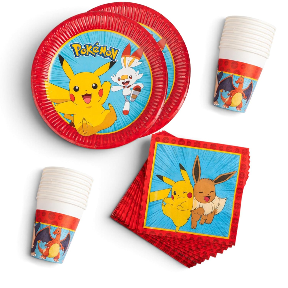 Procos Pokémon decorazioni compleanno set da 52 pezzi