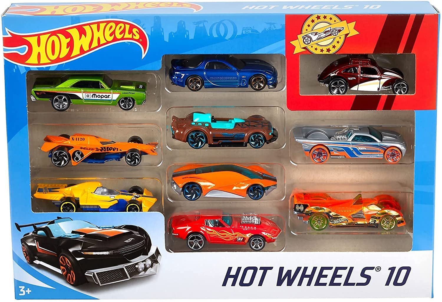 Set 10 Macchinine Hot Wheels
