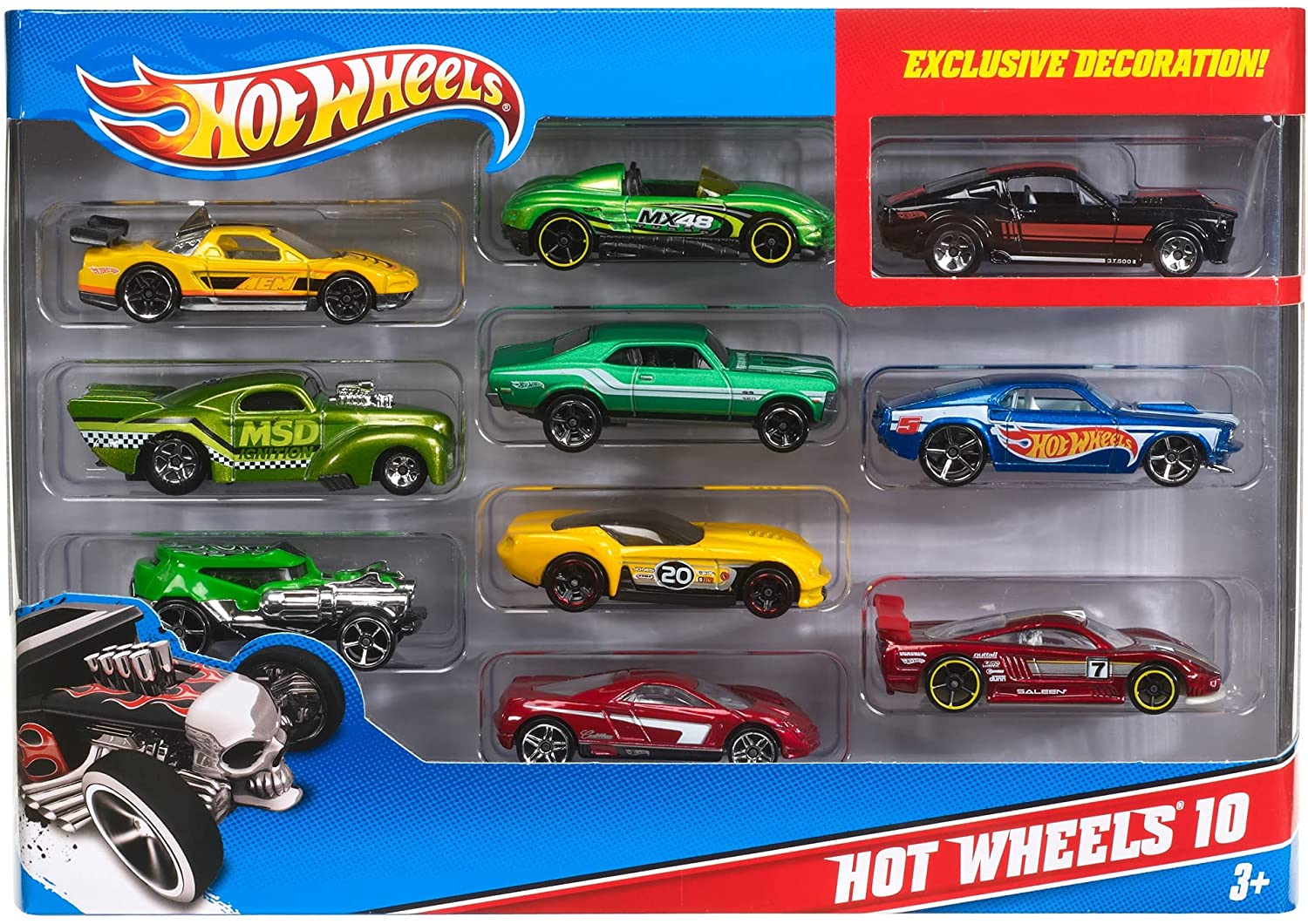 Set 10 Macchinine Hot Wheels
