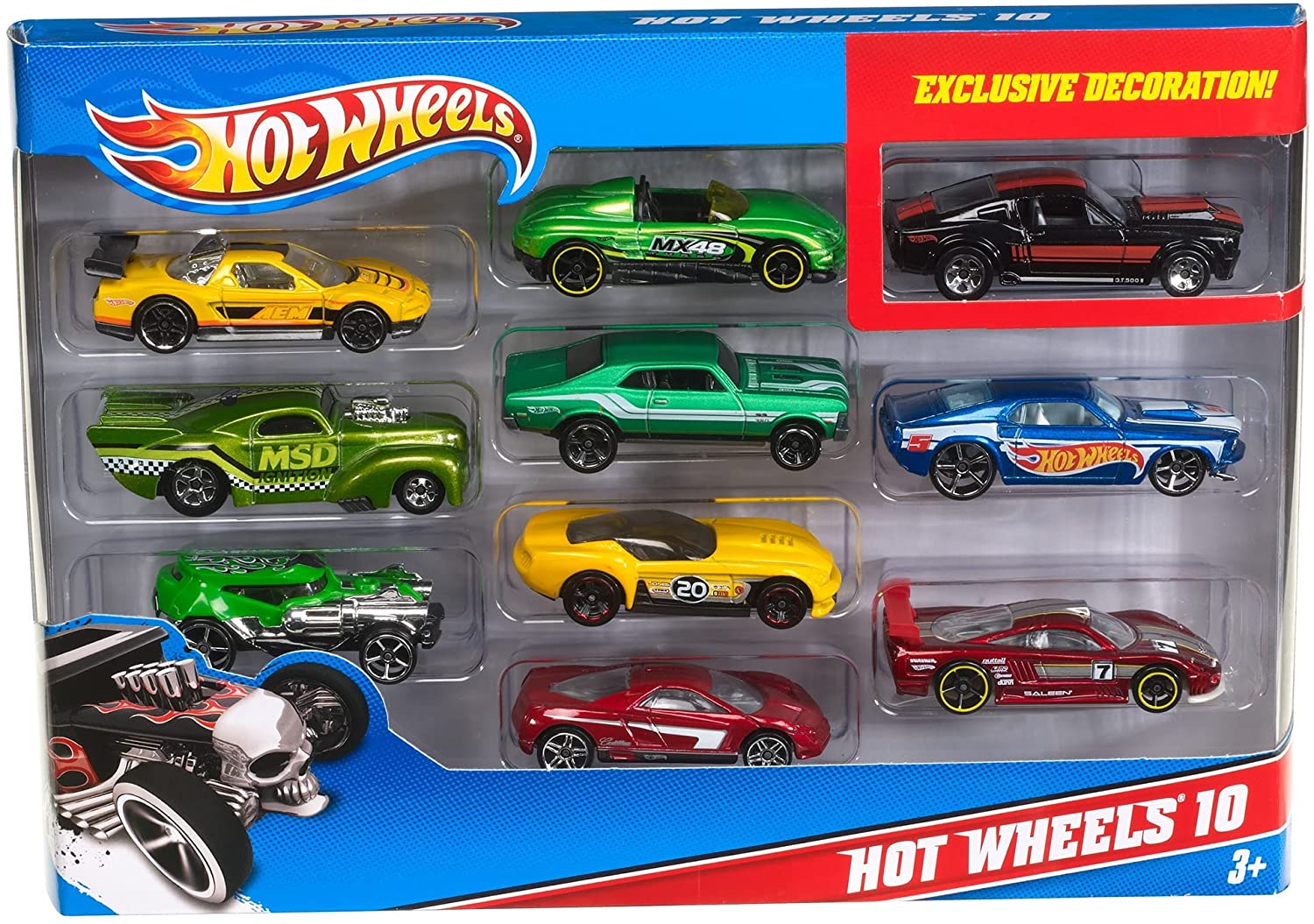 Set 10 Macchinine Hot Wheels
