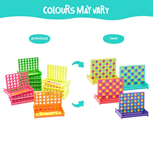 24 Mini Forza 4, Gioco tascabile da 8cm - Regalini per invitati ai compleanni