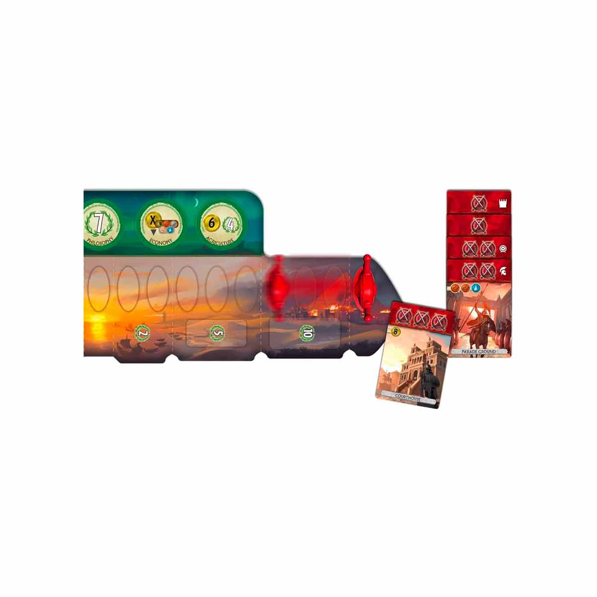 7 Wonders Duel - Gioco da tavolo per 2 giocatori - Asmodee