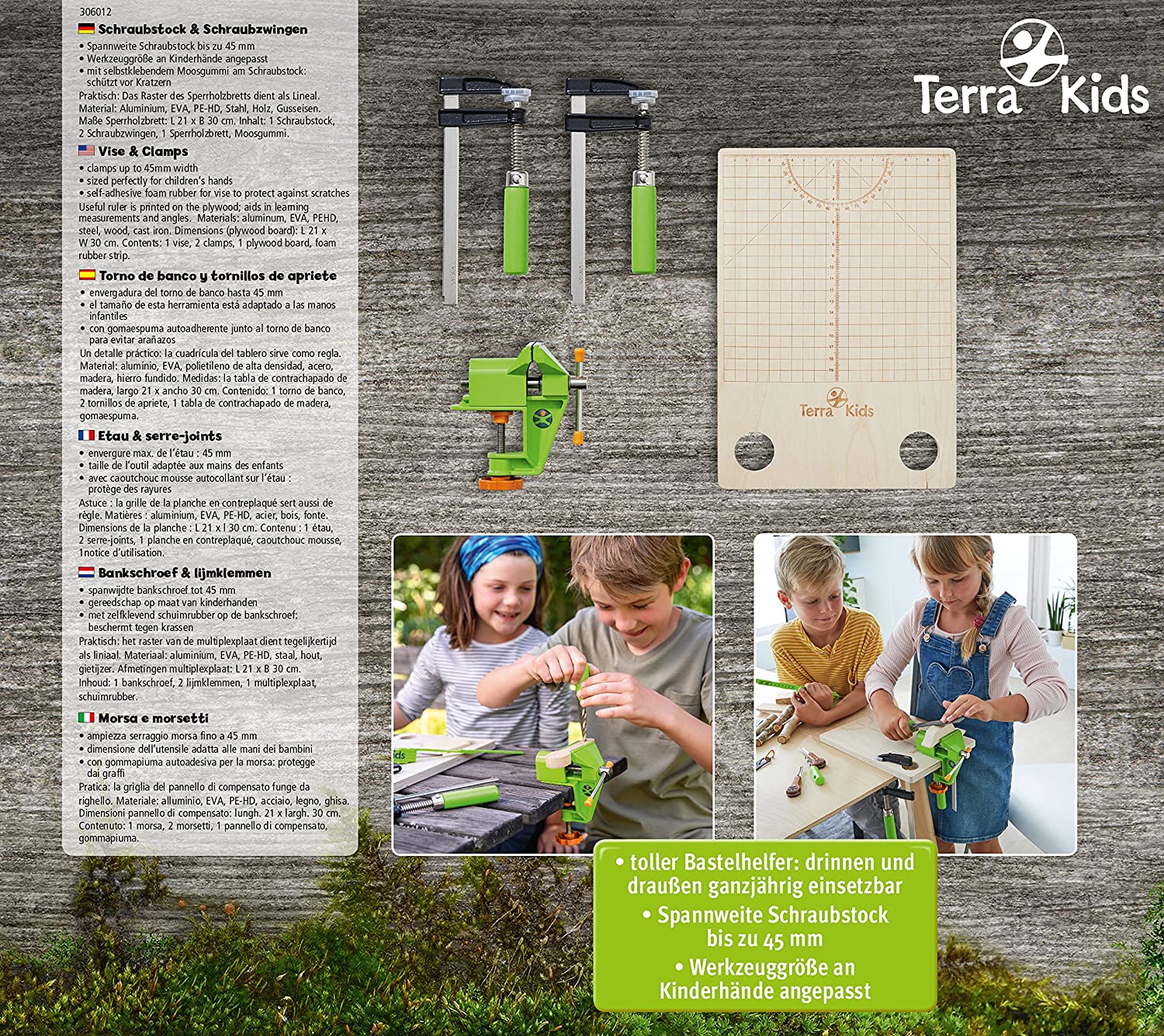 Tornio da banco e viti di serraggio - Attrezzi bambini Haba - immagine 2