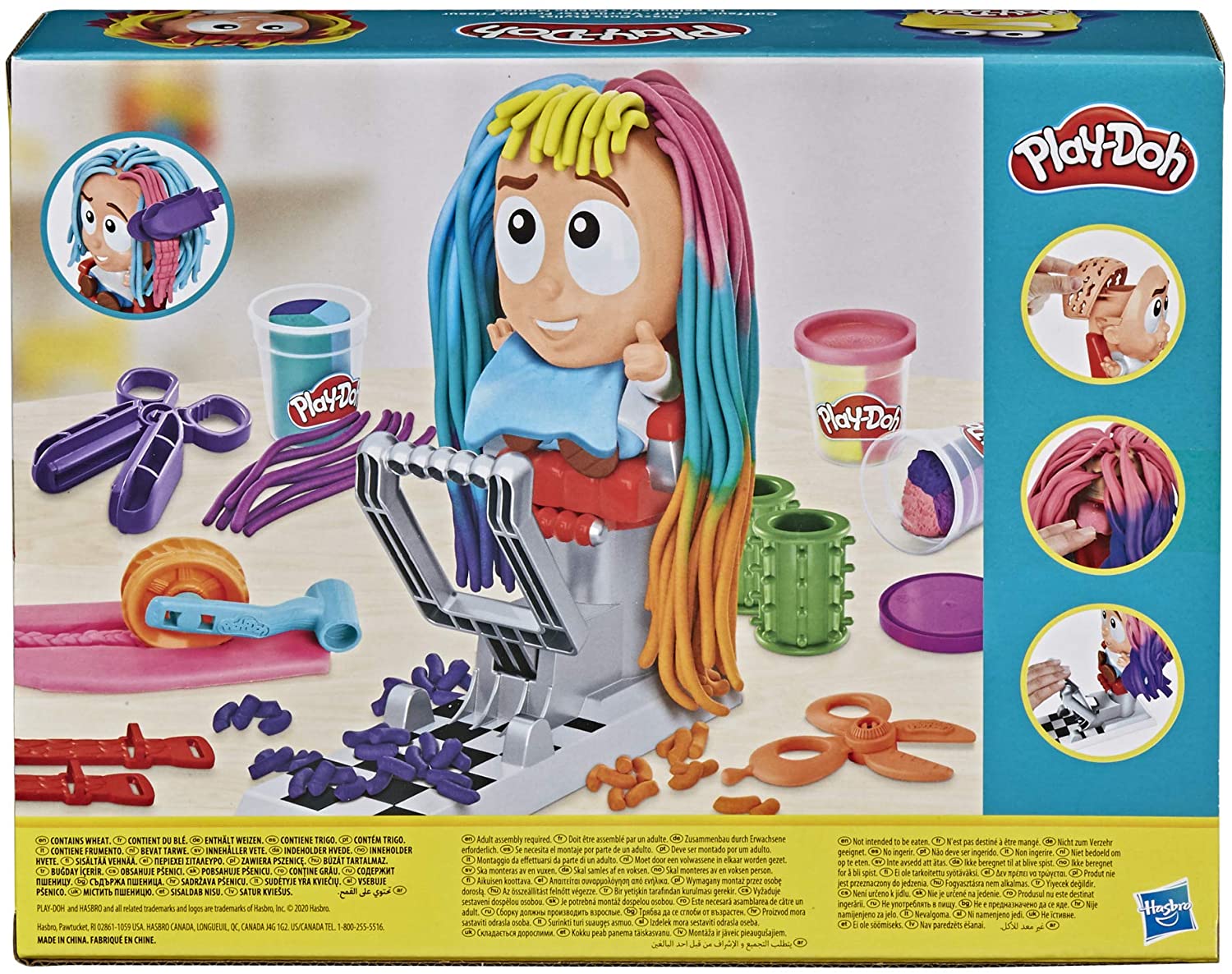 Play-Doh Hasbro Fantastico Barbiere - Pasta Modellabile per Acconciature Creative - immagine 3