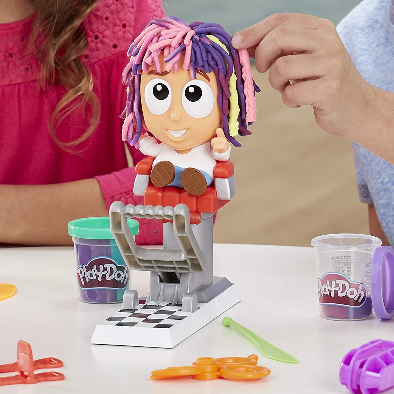 Play-Doh Hasbro Fantastico Barbiere - Pasta Modellabile per Acconciature Creative - immagine 4
