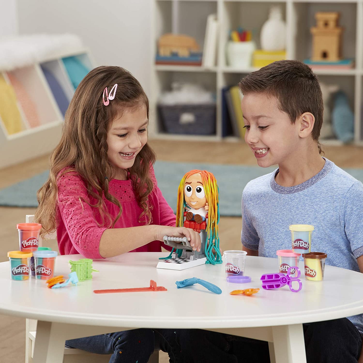 Play-Doh Hasbro Fantastico Barbiere - Pasta Modellabile per Acconciature Creative - immagine 9