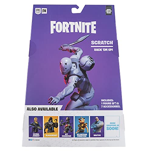 Action Figure Scratch Fortnite Legendary, 40 punti di articolazione, da 8 anni - Licenza Ufficiale FNT0735
