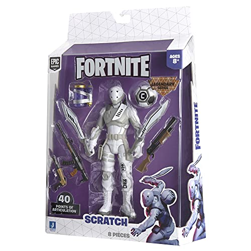Action Figure Scratch Fortnite Legendary, 40 punti di articolazione, da 8 anni - Licenza Ufficiale FNT0735
