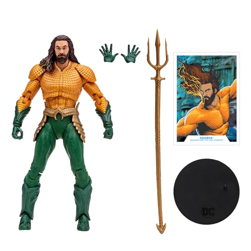 Action Figures Aquaman 18 cm - Personaggio con accessori - da 12 anni